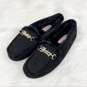 Juicy Couture Intoit Womens Faux-Fur Loafer Slippers Size 9M New Without Tags